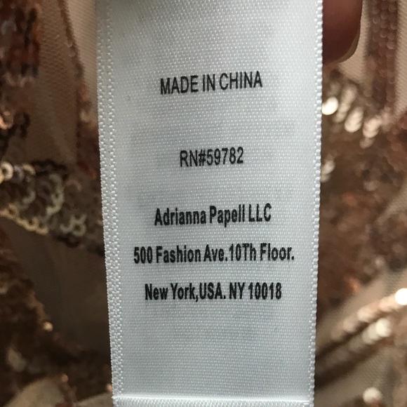 Adrianna Papell Sequin Embroidered Gown - Picture 8 of 8